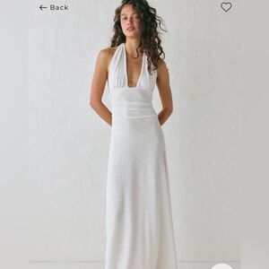 VRG when in Italy halter dress white (size 12)